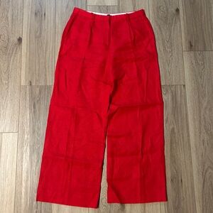 J. Crew linen Essential Wide Leg Pant